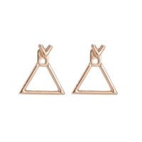 Japanische Und Koreanische Hot Sale Jewelry Mode Persönlichkeit All-match-ohrringe Minimalist Ische Geometrische Hohle Rautenförmige Quadratische Ohrringe Ohrringe Großhandel main image 8