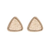 Simple Triangle Frosted Magic Starry Sky Stud Earrings Nhdp147179 main image 11