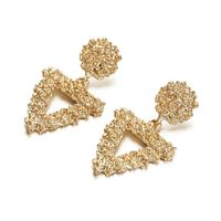 Fashion Hollow Embossed Triangular Alloy Earrings Nhpf147192 main image 8