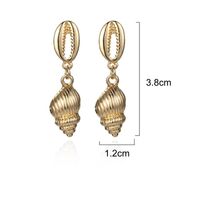 Européen Et Américain Exagérées Boucles D'oreilles En Métal À La Mode Creative Alliage Conque Shell Oreille Stud Personnalité Féminine Océan Style Boucles D'oreilles main image 6