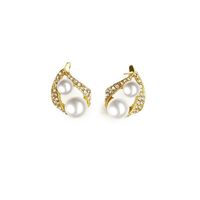 Fashion Simple Rhinestone Drop Beads Necklace Earrings Jewelry Set Nhdp147273 main image 5