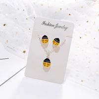 Cute Fashion Seven-star Ladybug Necklace Earrings Jewelry Set Nhdp147274 main image 3