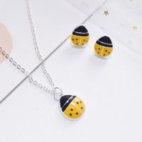 Cute Fashion Seven-star Ladybug Necklace Earrings Jewelry Set Nhdp147274 main image 4
