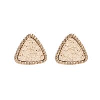 Simple Triangle Frosted Magic Starry Sky Stud Earrings Nhdp147179 sku image 2