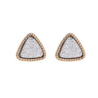 Simple Triangle Frosted Magic Starry Sky Stud Earrings Nhdp147179 sku image 3