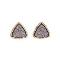 Simple Triangle Frosted Magic Starry Sky Stud Earrings Nhdp147179 sku image 5