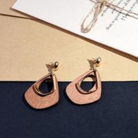 Simple And Stylish Wood Long Earrings Nhpf147198 sku image 2