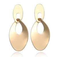 Fashion Metal Hollow Disc Earrings Nhpf147232 sku image 1