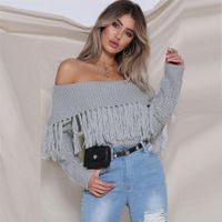 Women's Long Sleeve Blouses Printing Patchwork Tassel Fashion Commute Solid Color main image 4