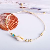 Creative Simple Retro Single Shell Hand-woven Rice Beads Anklet Bracelet Nhpj147825 main image 5