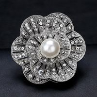 Mode Chaude Or Broche Ornement Blanc Perle Corsage Approprié Pour Sac Vêtements Accessoires Papillon Broches main image 5