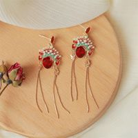 Womens Face Electroplating Drop Oil Alloy Earrings Nhdp147913 main image 3