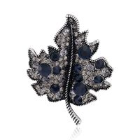 Populaire Broche Commerce Extérieur Simple Feuille D'érable Feuille Diamant Broche Alliage Corsage Haut De Gamme Broches Exclusive Pour Croix-frontière main image 1