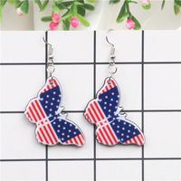 Couple Style  Mens  Womens Butterfly  Heart Shape  Flag Acrylic Earrings Nhyl147936 main image 3