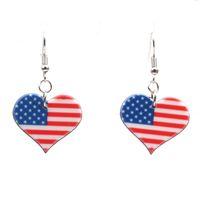 Couple Style  Mens  Womens Butterfly  Heart Shape  Flag Acrylic Earrings Nhyl147936 main image 5