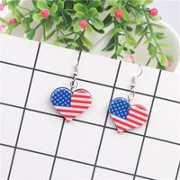 Couple Style  Mens  Womens Butterfly  Heart Shape  Flag Acrylic Earrings Nhyl147936 main image 6