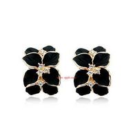 Fashionable Flower-like Red Petals Earrings Nhlj147959 main image 4