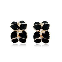 Fashionable Flower-like Red Petals Earrings Nhlj147959 main image 8