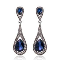 Retro Water Drop Imitated Crystal Earrings Nhdr147975 main image 6