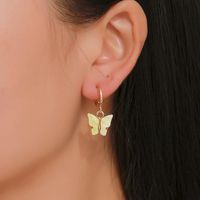Fashion Color Acrylic Butterfly Earrings Nhdp148002 main image 1