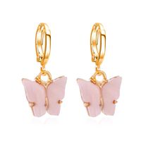 Fashion Color Acrylic Butterfly Earrings Nhdp148002 main image 6