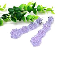 Fashion Woven Glass Beads Imitated Crystal Beads Long Woven Flower Ear Clip Nhom148007 main image 12