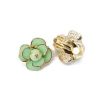 Fashion Flower Round Colored Rhinestone Earrings Nhom148014 main image 8