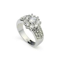 Koreanische Mode Klassische Vergoldete Diamant Ringe Frauen All-match Persönlichkeit Ehering Verlobung Sring Schmuck 113628 main image 1