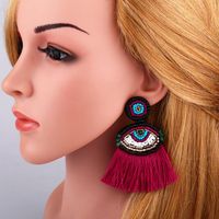 Fashion Devil S Eyes Imitated Crystal Tassel Earrings Nhas148034 main image 6