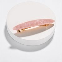 Qingdao Europäische Und Amerikanische Ohrringe Schmuck Acryl Platte Rosa Seiten Clip Ein-wort-clip Bananen Clip Frauen Neuen Stil sku image 1
