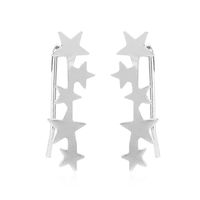 Simple And Fresh Five Stars Earrings Nhdp147845 sku image 2