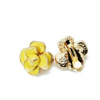 Fashion Flower Round Colored Rhinestone Earrings Nhom148014 sku image 4