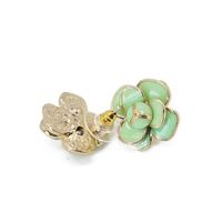 Fashion Flower Round Colored Rhinestone Earrings Nhom148014 sku image 5