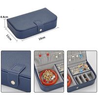 New Leather Jewelry Boxes Simple Lychee Travel Jewelry Cases Nhhw148072 main image 5