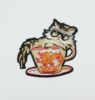 Big Teacup Cat Animal Cloth Stickers Nhlt148129 main image 3