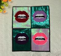 Brilliant Red Lips Large Embroidered Cloth Stickers Nhlt148132 main image 3