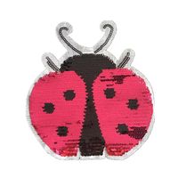 Cartoon Seven-star Ladybug Beads Piece Flip Embroidery 2 Double-sided Sequin Cloth Stickers Nhlt148133 main image 6
