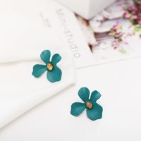 Womens Floral Paint Alloy Earrings Nhln148182 main image 5