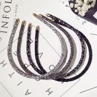 Simple And Versatile Fine-edged Rhinestone Imitated Crystal Headband Nhsm148205 main image 3