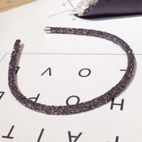 Koreanische Neue Art Einfache Und Vielseitige Dünne Seite Strass Kristall Stirnband Stirnband Koreanische Qualität Druck Haar High-end-haarschmuck Frauen main image 7