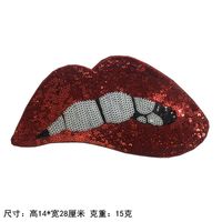 Fashion Bright Sequins Lips Cloth Embroidered Patch Nhlt148263 main image 3