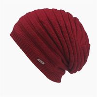 Produit De Laine Tricoté Chapeau Hommes Hiver Manches Cap Polaire-doublé Chaud Beanie Croix-la Frontière Écharpe main image 9