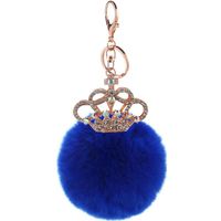 Creative Gift Crown Key Ring Rex Rabbit Hair Ball Pendant Nhmm148348 main image 10