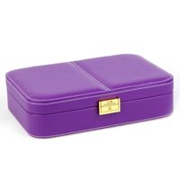 New Travel Jewelry Cases Cowhide Rounded Leather Jewelry Box Nhhw148074 sku image 2