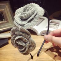 Sweet Handmade Wool Three-dimensional Flower Headband Nhsm148169 sku image 2