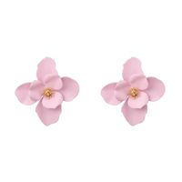 Womens Floral Paint Alloy Earrings Nhln148174 sku image 2
