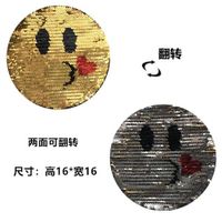 Alloy Code Alloyen Tower Gradient Color Smile Face Crying Sequin Cloth Nhlt148187 sku image 3
