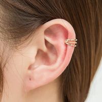 New Ear Cuff Rhinestone U-shaped Copper Clip Earrings Nhdp148477 main image 3
