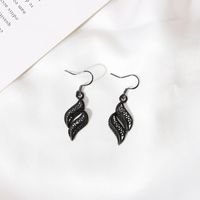 Fashion Cutout Rhinestone-studded Metal Wavy Earrings Nhdp148478 main image 5