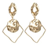 Stylish Geometric Double-layer Hollow Square Earrings Nhpf148559 main image 1